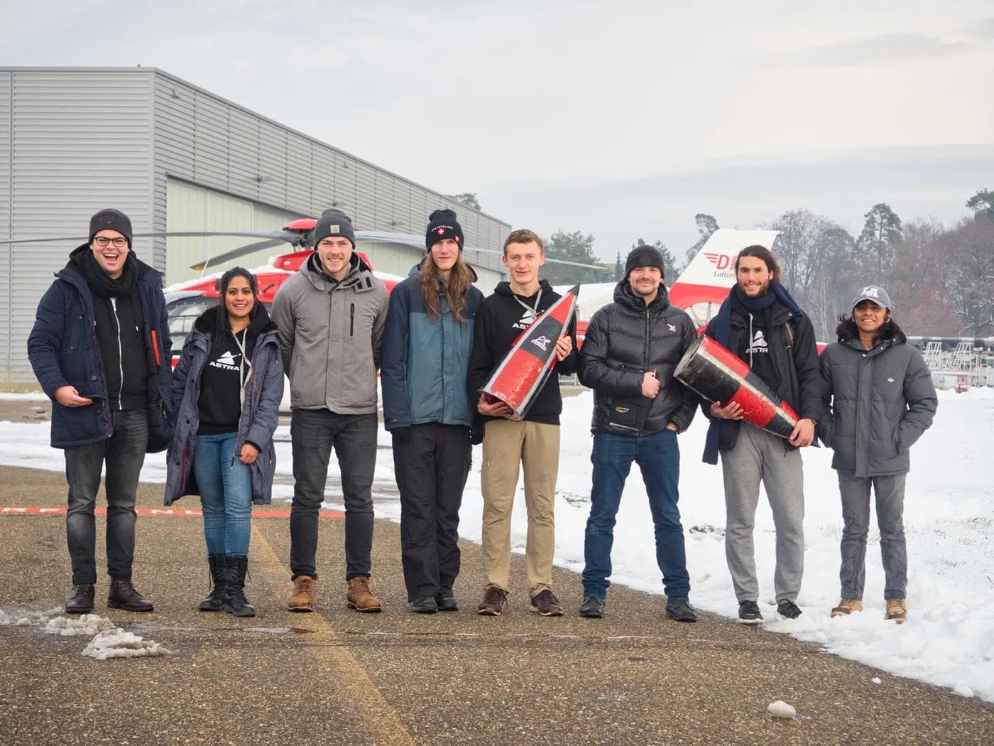 Drop test group photo